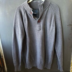 Men’s KOLBY sweater, grey/brown